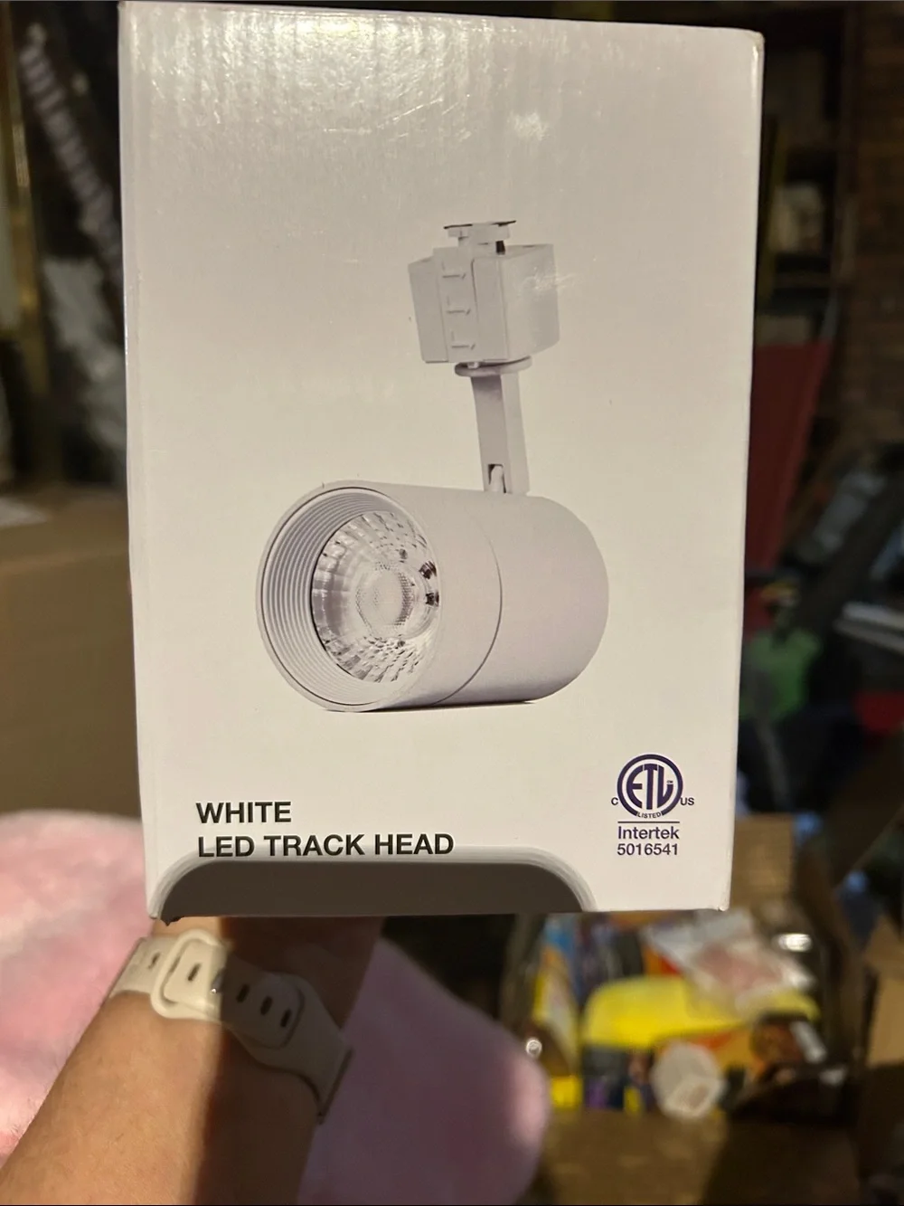 White LED Track Head - Boxed